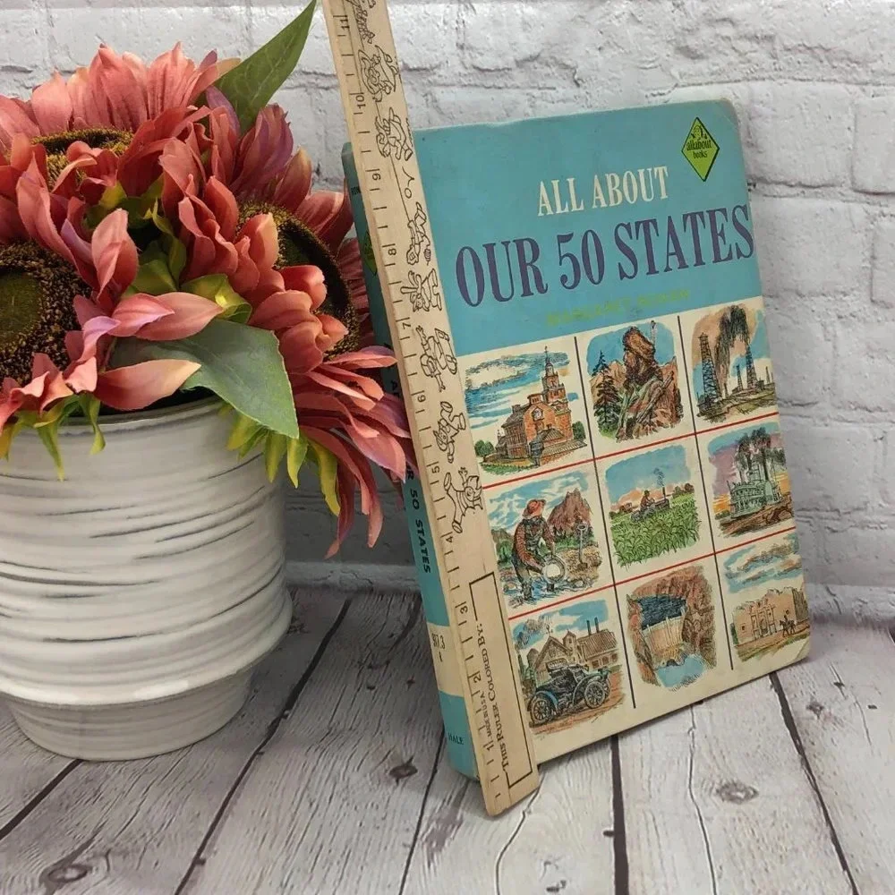 vintage book all about our 50 states 1962